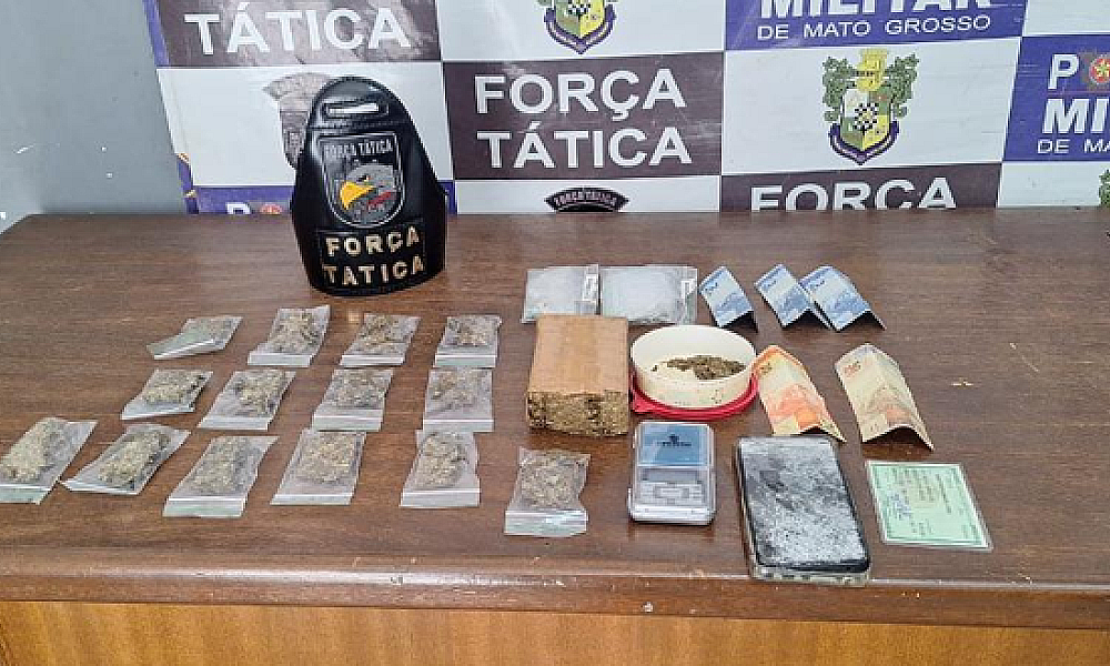 Três integrantes de facção são presos por tráfico de drogas em Rondonópolis