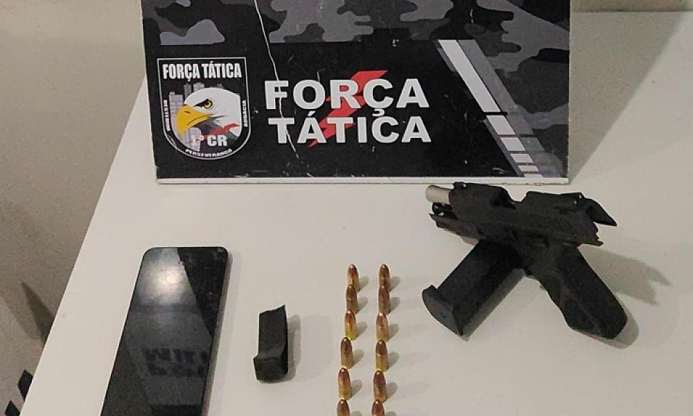 Adolescente é detido por populares com pistola nas proximidades de escola em Cuiabá