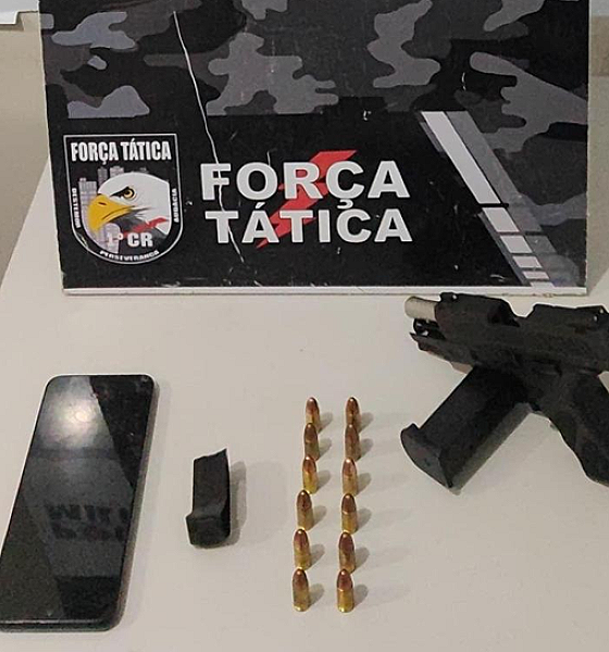 Adolescente é detido por populares com pistola nas proximidades de escola em Cuiabá