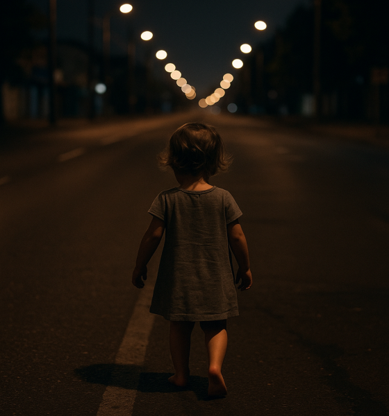 Menina de 2 anos é encontrada sozinha durante a madrugada em avenida de Primavera do Leste