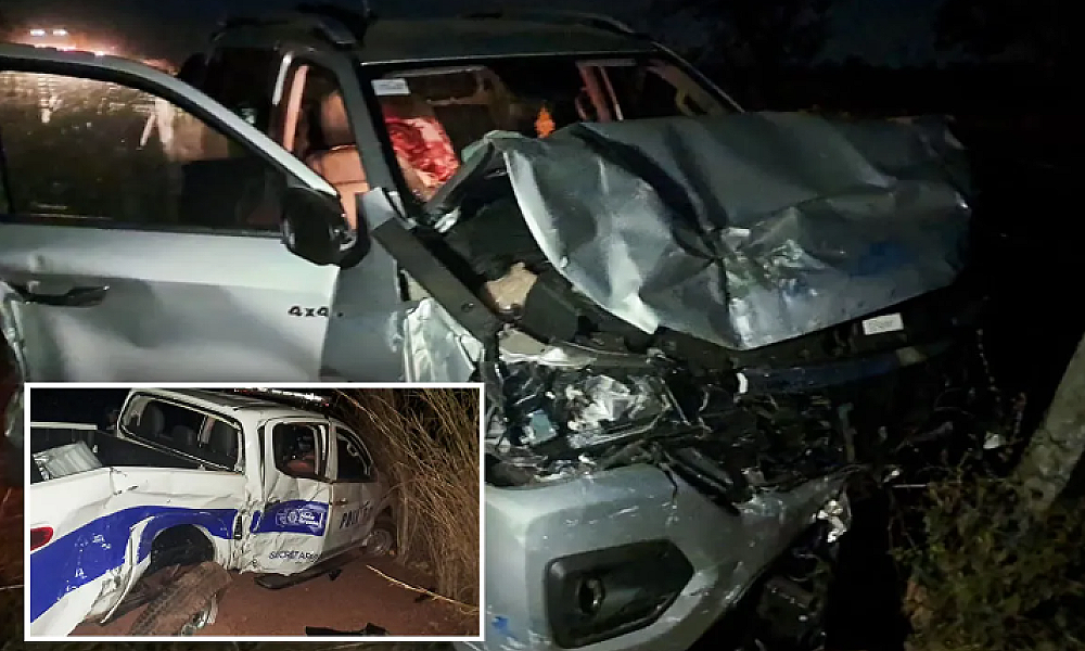 Veículo da Politec e caminhonete se envolvem em colisão na BR-070