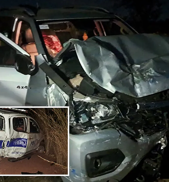 Veículo da Politec e caminhonete se envolvem em colisão na BR-070