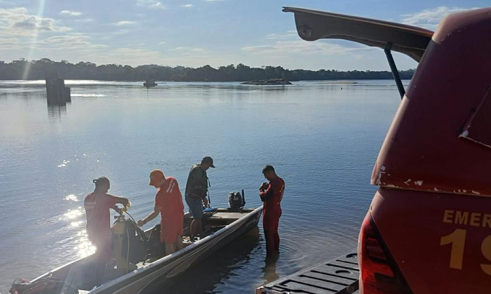Bombeiros localizam corpo de homem que se afogou no rio Juruena em Nova Bandeirantes