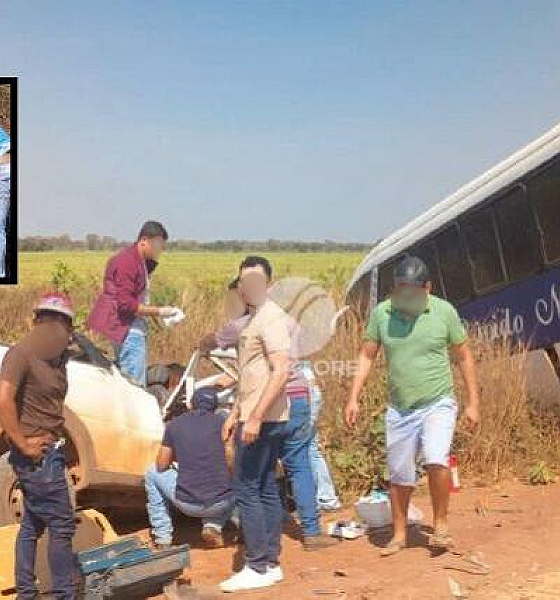 Colisão entre carro e ônibus deixa uma vítima fatal em Pontes e Lacerda