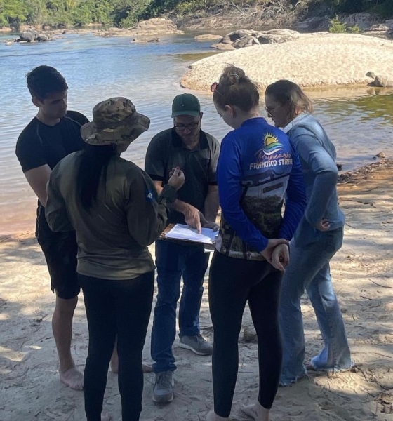 Sema e parceiros coletam amostras na região do Teles Pires e Alto Paraguai em agosto para análise de balneabilidade