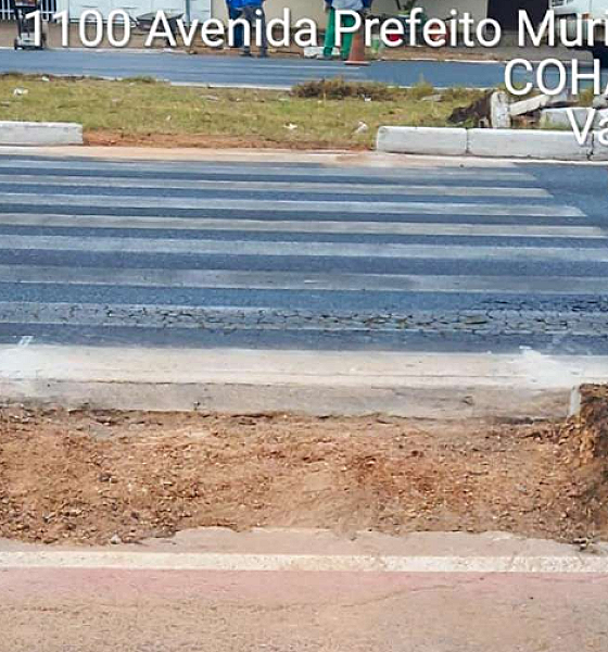 Prefeitura amplia obras de acessibilidade em avenidas de Várzea Grande