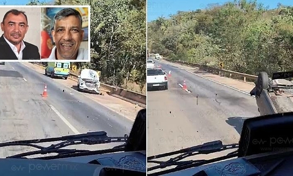 Vereador morre e ex-prefeito fica ferido em acidente entre Creta e T-Cross na BR-364