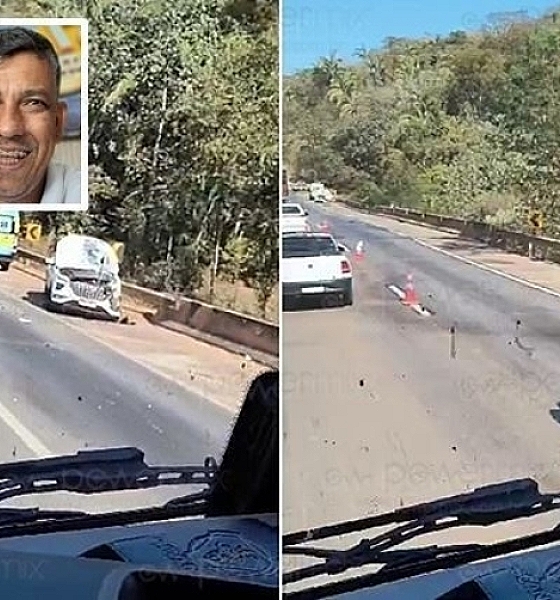 Vereador morre e ex-prefeito fica ferido em acidente entre Creta e T-Cross na BR-364