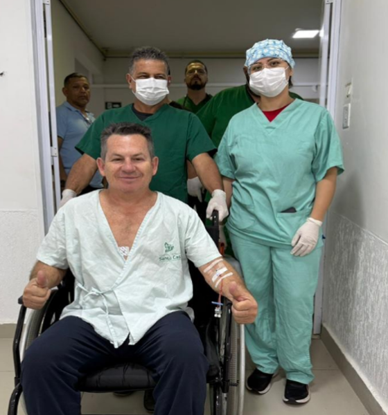 Governador Mauro Mendes recebe alta hospitalar e continuará tratamento em casa