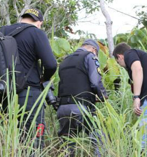 Homem vê fumaça em matagal e encontra corpo carbonizado