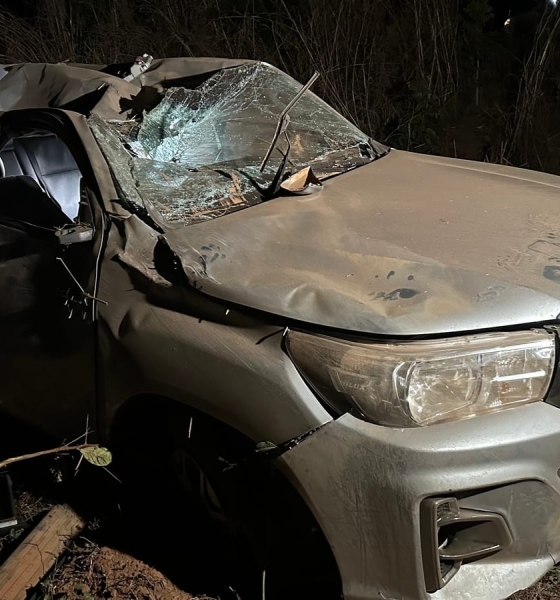 Capotamento na Estrada do Manso deixa quatro pessoas feridas e mobiliza resgate em Cuiabá