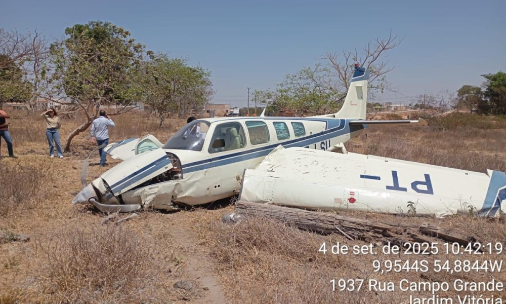 Avião sofre pane e faz pouso forçado em Guarantã do Norte;