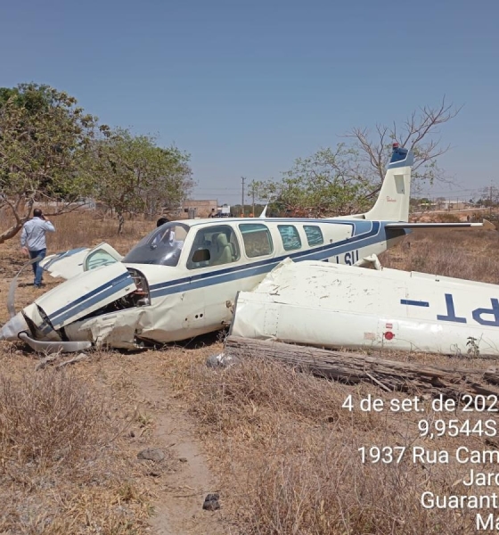 Avião sofre pane e faz pouso forçado em Guarantã do Norte;