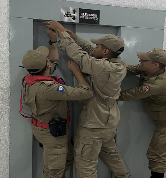 Corpo de Bombeiros alerta sobre a importância de seguir orientações de segurança no uso de elevadores para evitar acidentes