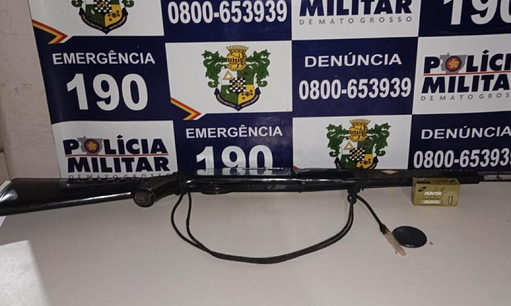 Homem é preso por violência doméstica e porte ilegal de arma em Vila Bela da Santíssima Trindade