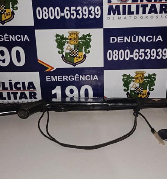 Homem é preso por violência doméstica e porte ilegal de arma em Vila Bela da Santíssima Trindade