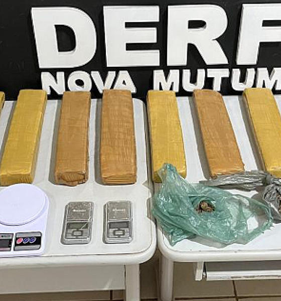 Polícia Civil apreende nove tabletes de maconha e prende dois por tráfico em Nova Mutum