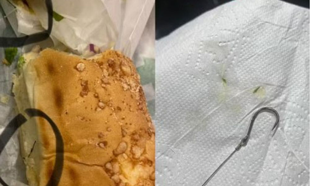 Cliente denuncia loja após encontrar anzol e linha de pesca em lanche de fast food em MT