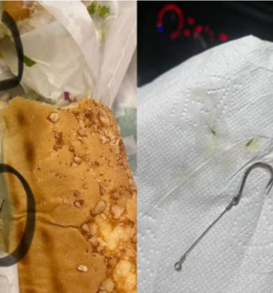 Cliente denuncia loja após encontrar anzol e linha de pesca em lanche de fast food em MT