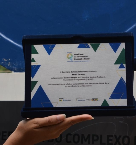 Mato Grosso recebe nota A+ do Tesouro Nacional pelo 2º ano consecutivo