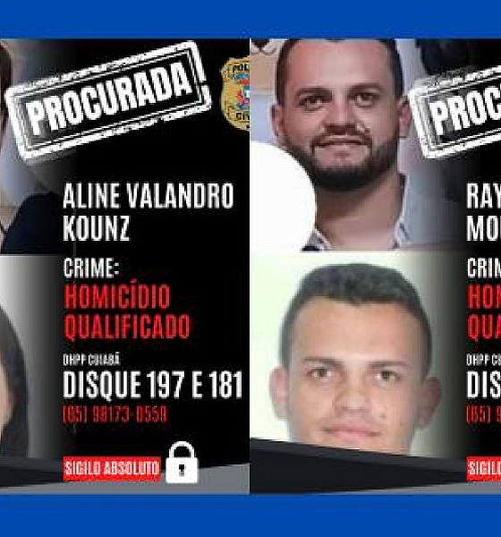 Polícia intensifica buscas por casal acusado de assassinato de personal em Várzea Grande