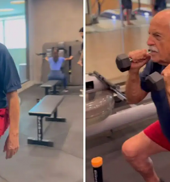 Aos 91 anos, Ary Fontoura mostra rotina de musculação: “Auge da juventude”