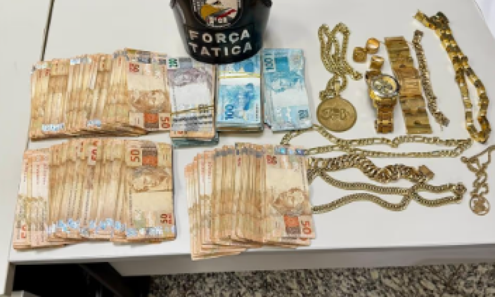 Força Tática apreende quase R$ 51 mil em dinheiro e joias durante operação em Várzea Grande
