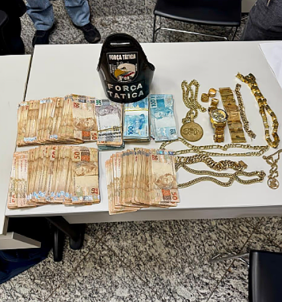 Força Tática apreende quase R$ 51 mil em dinheiro e joias durante operação em Várzea Grande