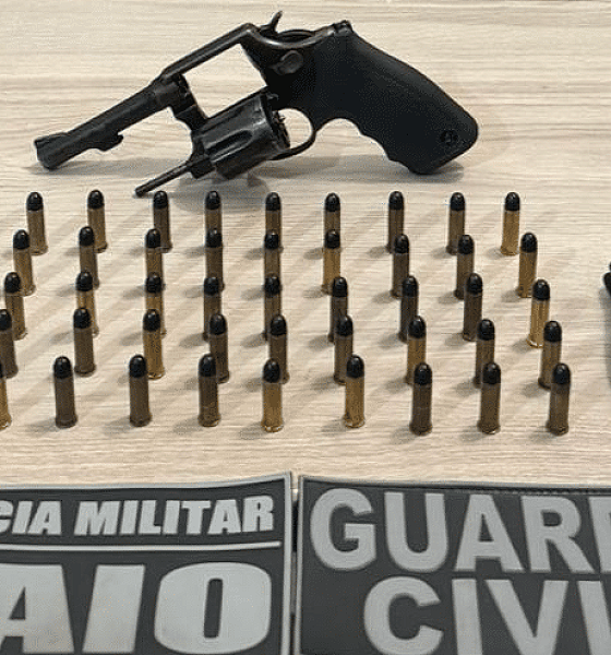 Suspeito de comercializar armas é preso com revólver e munições em Lucas do Rio Verde