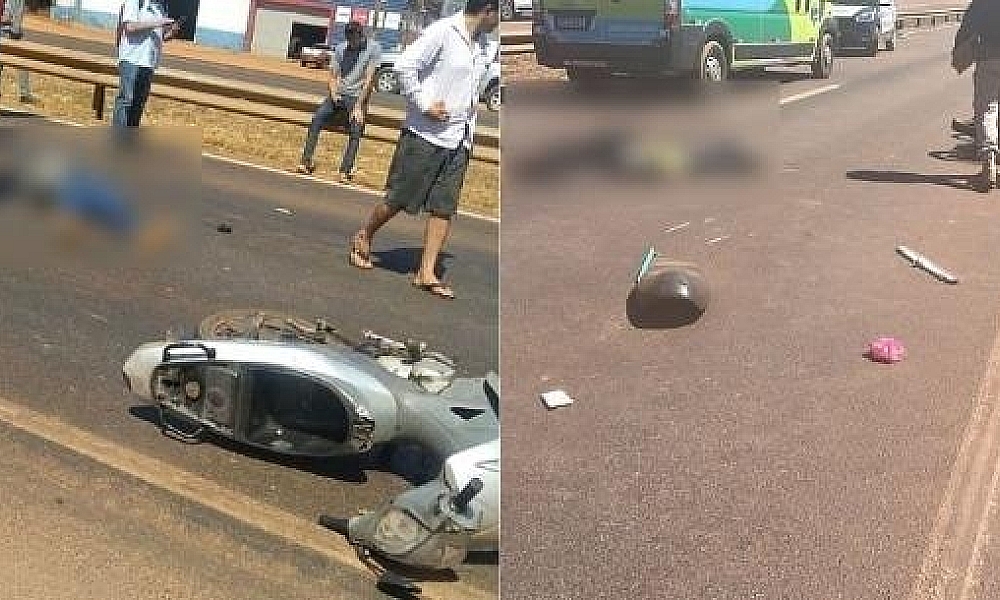 Motociclista tenta ultrapassagem em rodovia e morre atropelada por caminhão