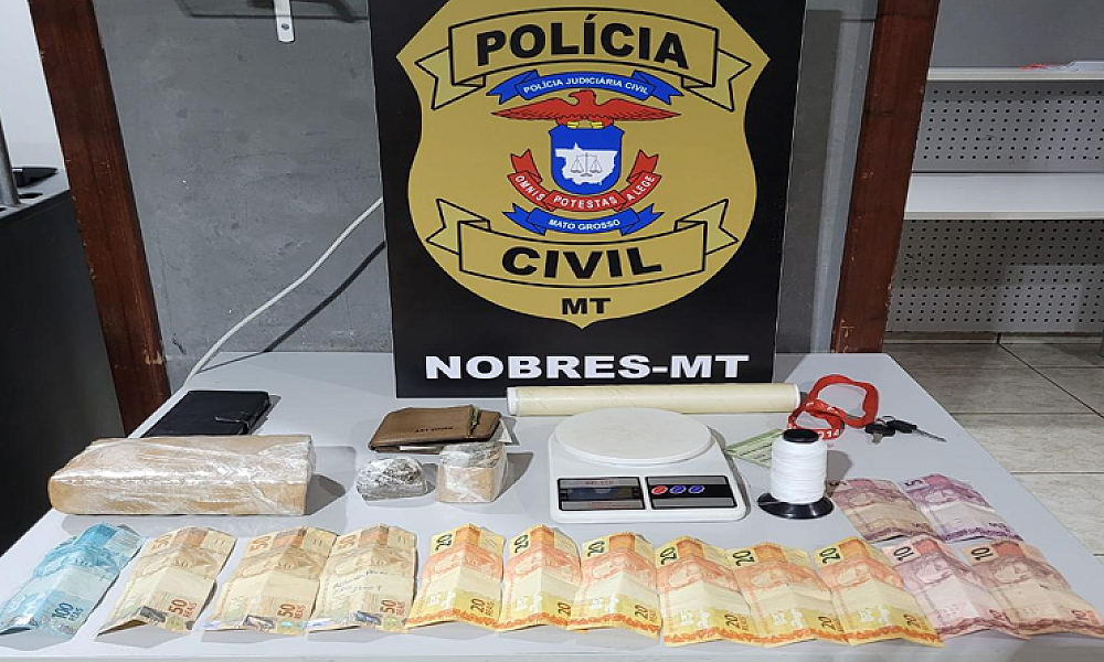 Polícia Civil prende dois traficantes que atuavam com “delivery” de drogas em Nobres