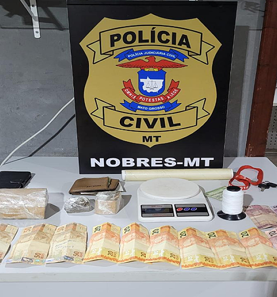 Polícia Civil prende dois traficantes que atuavam com “delivery” de drogas em Nobres