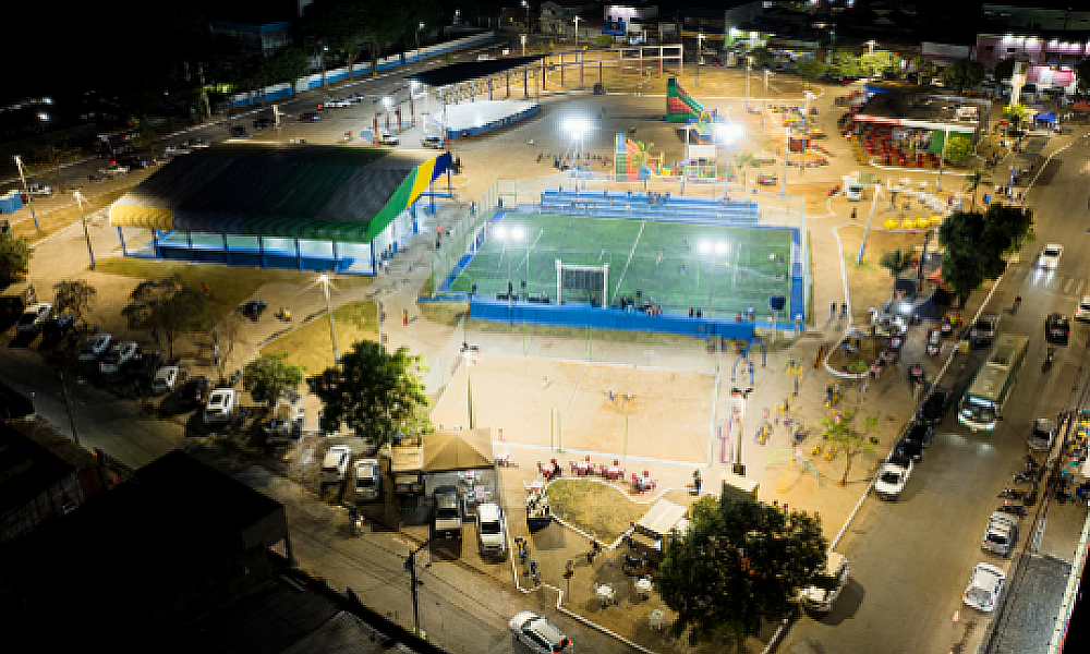 Prefeitura de Cuiabá entrega campo society e quadras revitalizadas no Pedra 90