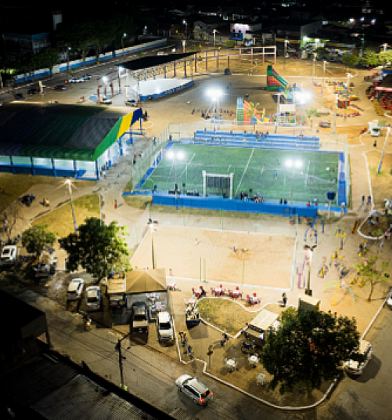 Prefeitura de Cuiabá entrega campo society e quadras revitalizadas no Pedra 90
