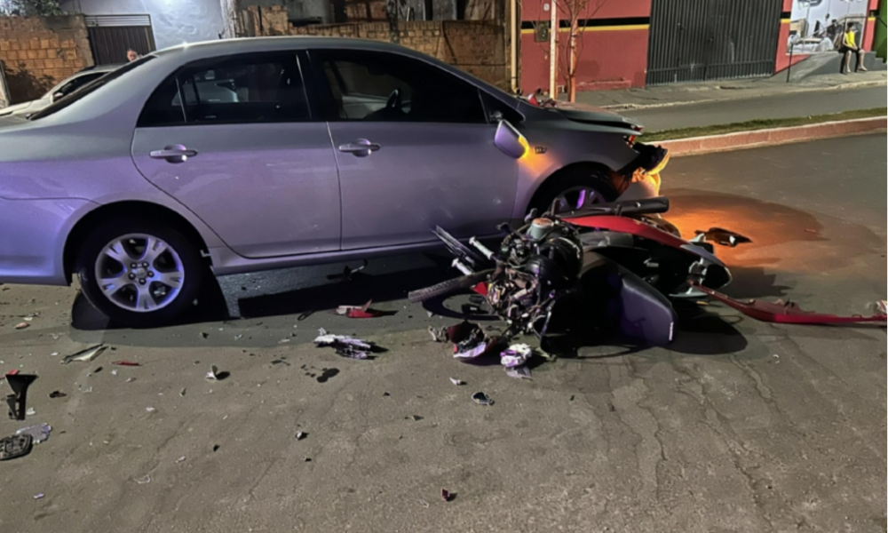 Mulher morre em acidente de trânsito ao pilotar moto na contramão em Pontes e Lacerda