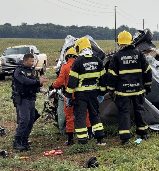 Colisão frontal entre veículos na estrada do Morocó deixa uma vítima fatal em Sorriso