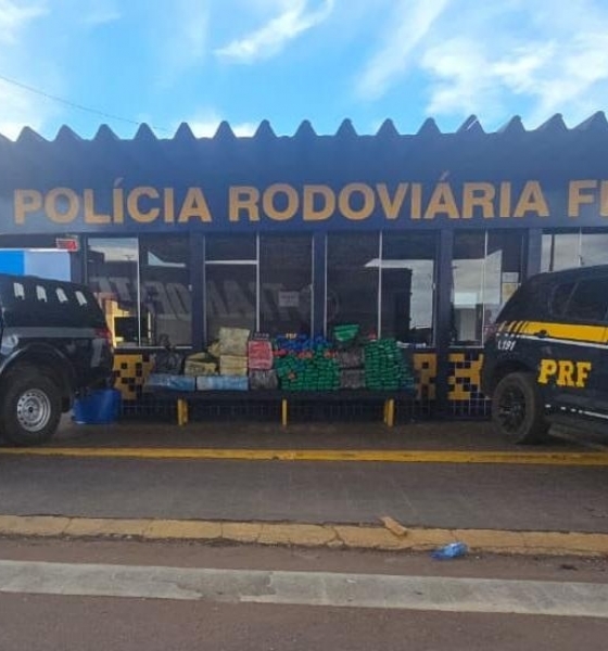 Polcia Civil e PRF apreendem 485 tabletes de maconha que eram transportados na BR-163 em Rondonpolis