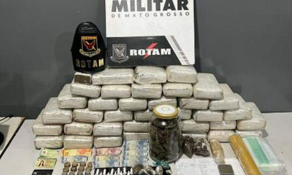 Rotam prende trio com 38 tabletes de maconha em Várzea Grande