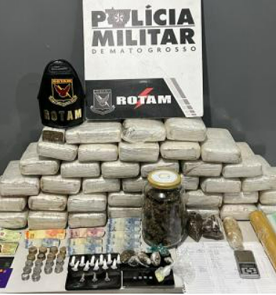 Rotam prende trio com 38 tabletes de maconha em Várzea Grande