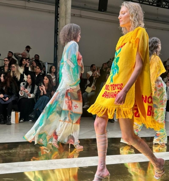 Peças das Redeiras de Limpo Grande chegam às passarelas do São Paulo Fashion Week