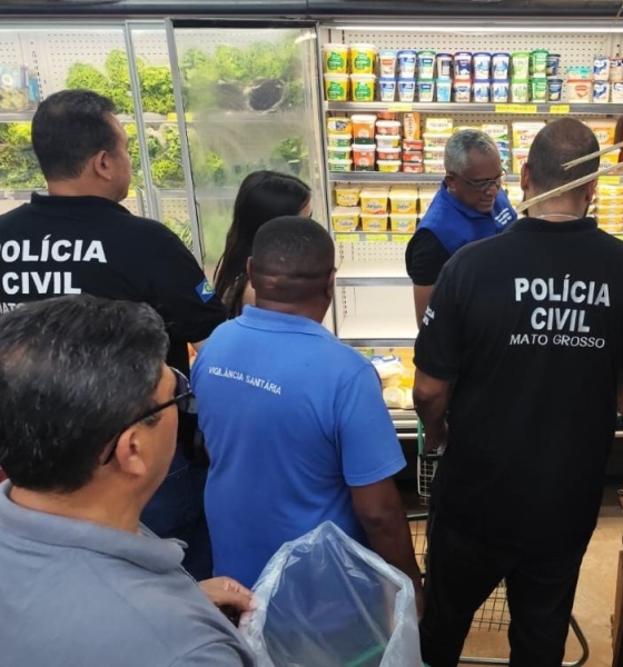 Polícia Civil e Vigilância Sanitária fiscalizam mercados em Poconé