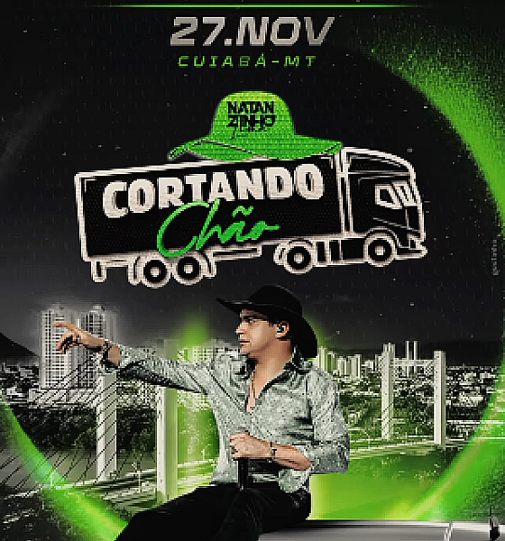Natanzinho Lima fará show gratuito e gravação de DVD na estreia da arena do Parque Novo Mato Grosso