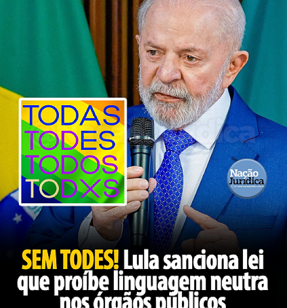 Lula sanciona lei que proíbe linguagem neutra em órgãos públicos