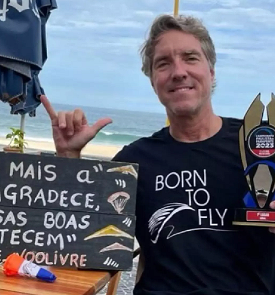 Bicampeão brasileiro de asa-delta morre após colisão durante voo de parapente no Rio