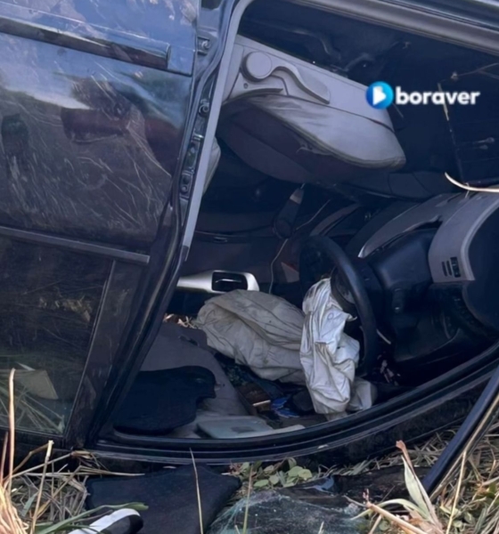 Carro capota na rodovia entre Chapada e Cuiabá e deixa dois feridos