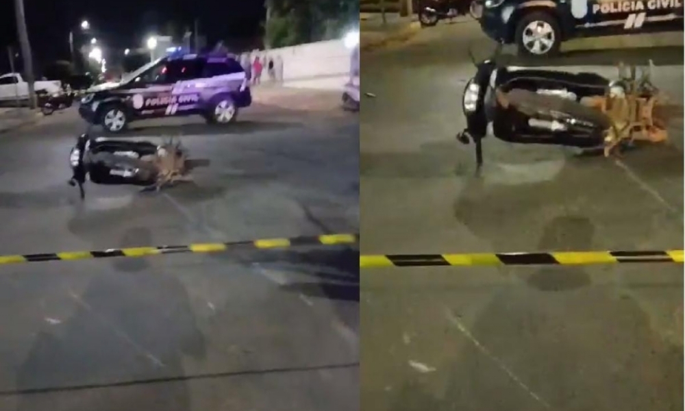 Adolescente de 15 anos morre em acidente envolvendo motoneta e caminhão