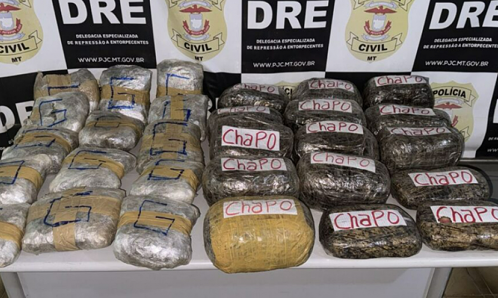 Dois são presos transportando carga de R$ 500 mil de ‘supermaconha’ no MT