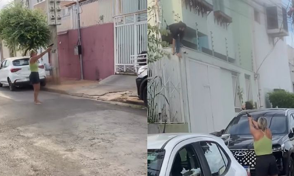 Criminoso é rendido por moradores após ser visto no telhado de residência em Cuiabá