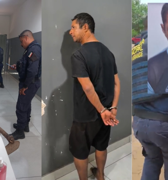 Homem armado com facão e enxada é preso após ameaçar passageiros em terminal de Várzea Grande