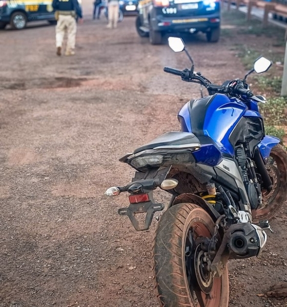 PRF recupera moto roubada e prende suspeito por receptação na BR-070